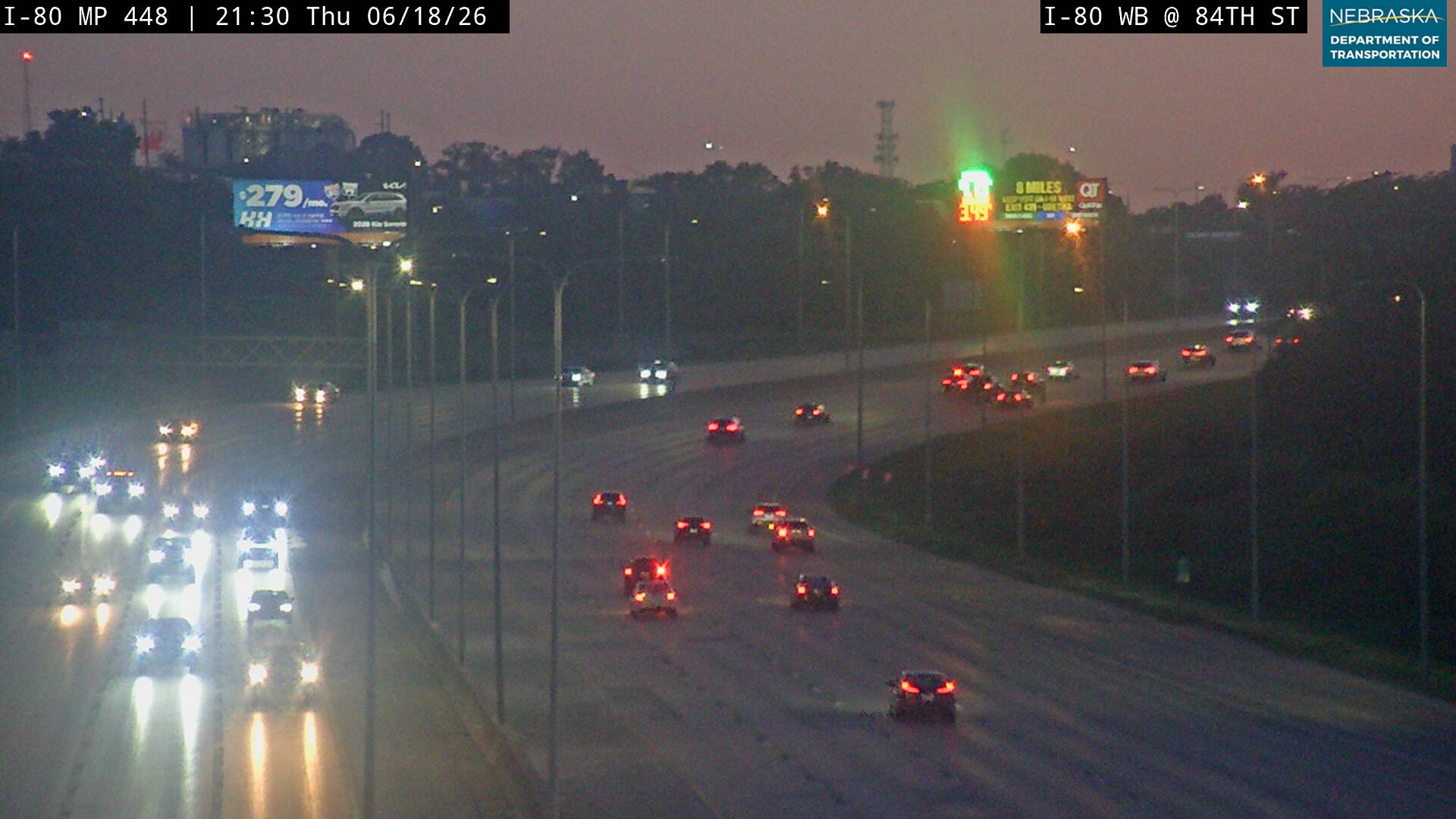 I-80: 84th St in Omaha
